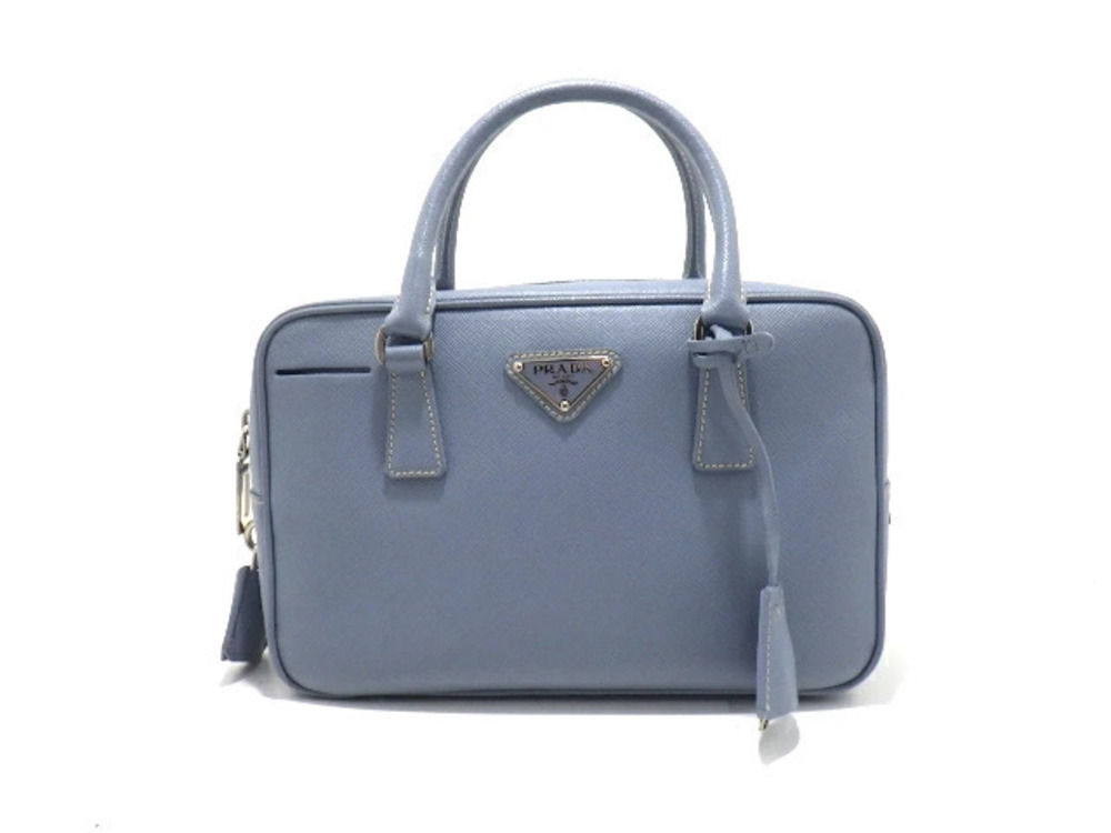 Prada Handbag Saffiano Blue
